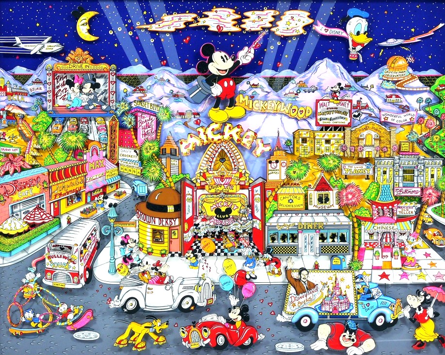 チャールズ・ファジーノの絵画作品　タイトルは、MICKEY WOOD